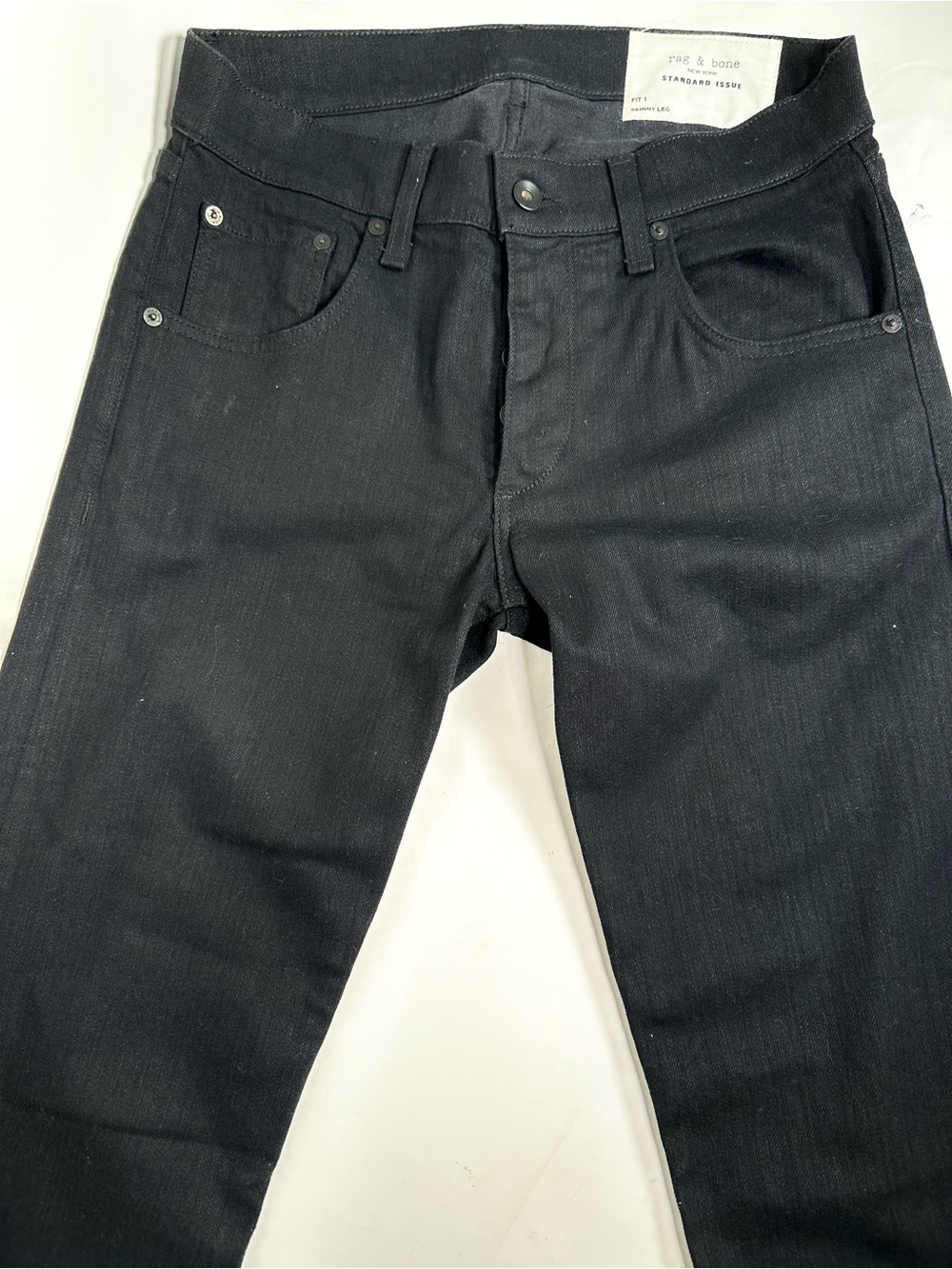 rag & bone Women’s Slim Straight Black Jeans